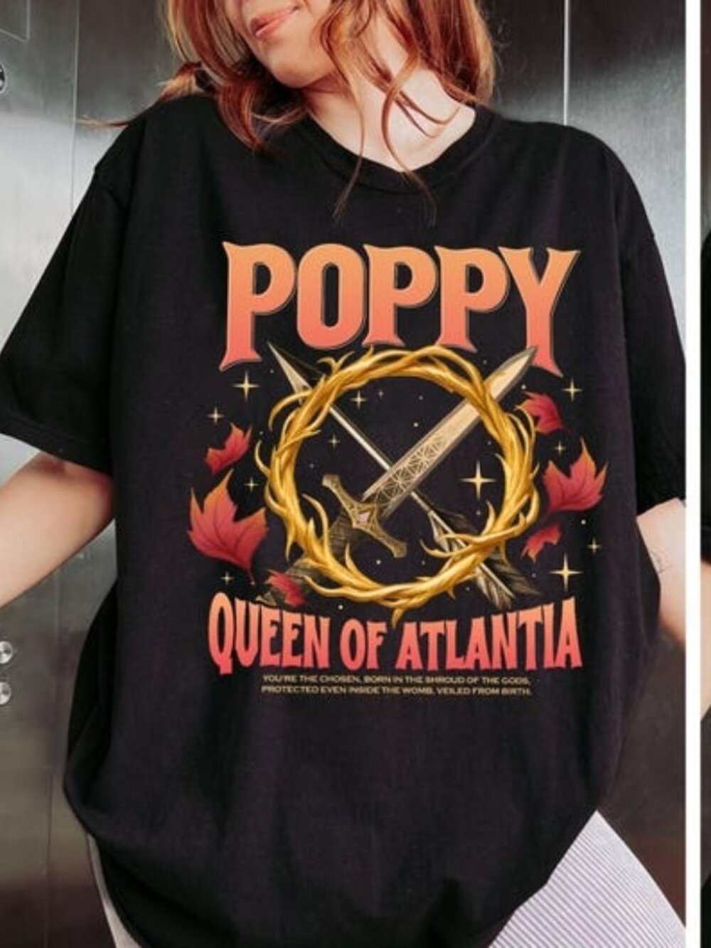Queen Of Atlantia Shirt, Fantasy Bookish Graphic Tee